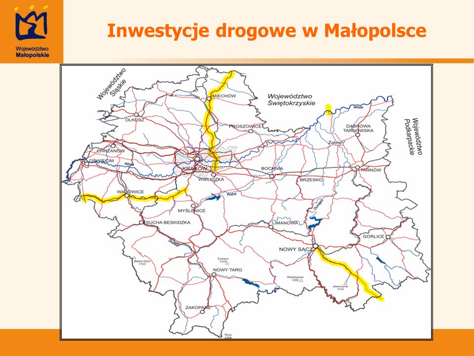 Inwestycje drogowe w Małopolsce