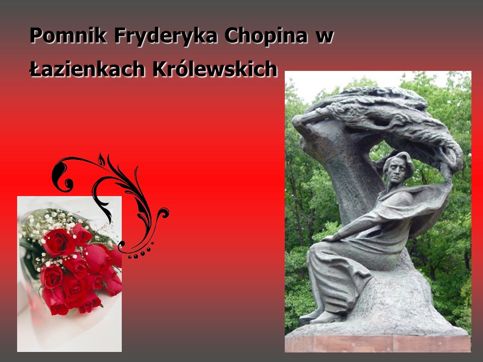 Pomnik Fryderyka Chopina w Łazienkach Królewskich