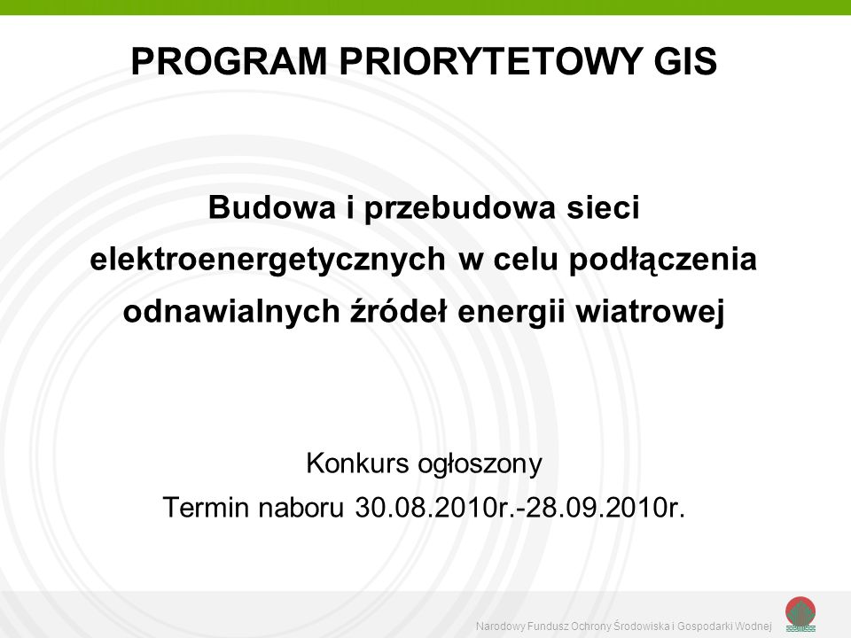 PROGRAM PRIORYTETOWY GIS