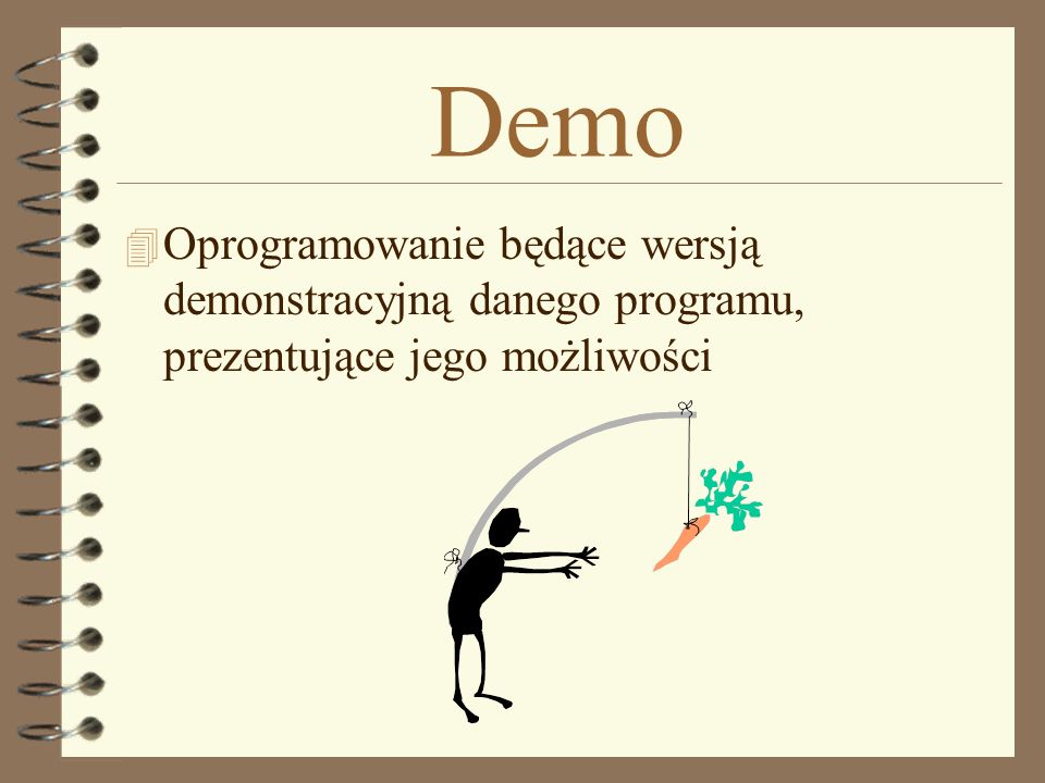 Demo Oprogramowanie będące wersją demonstracyjną danego programu, prezentujące jego możliwości