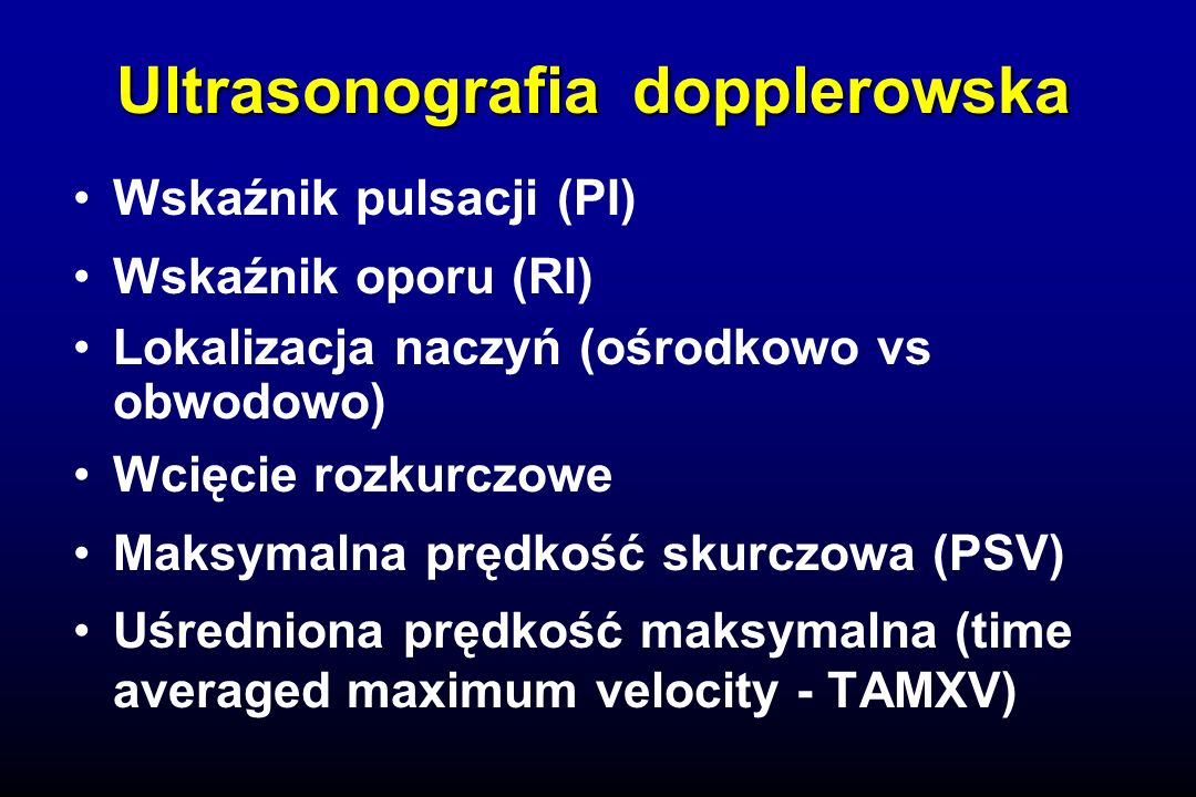 Ultrasonografia dopplerowska