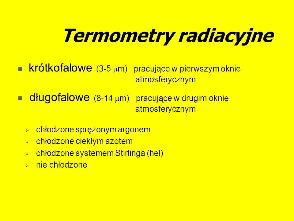 Termometry radiacyjne