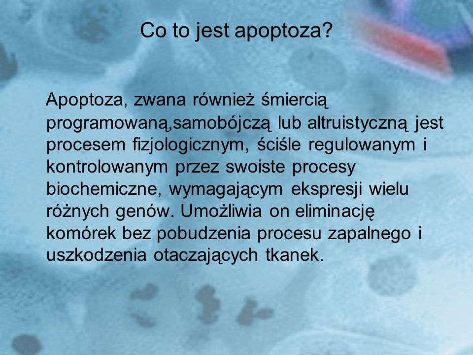 Co to jest apoptoza