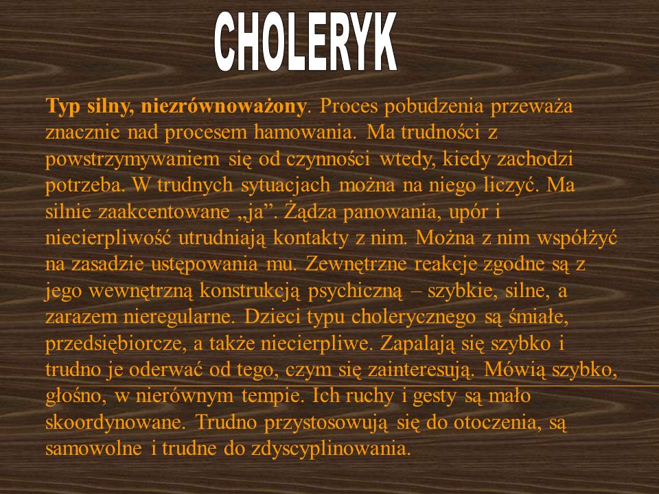 CHOLERYK