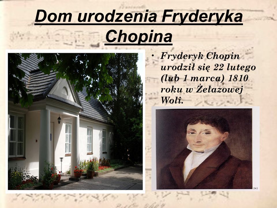 Dom urodzenia Fryderyka Chopina