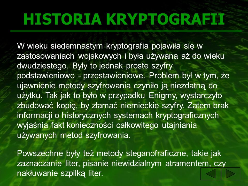 HISTORIA KRYPTOGRAFII