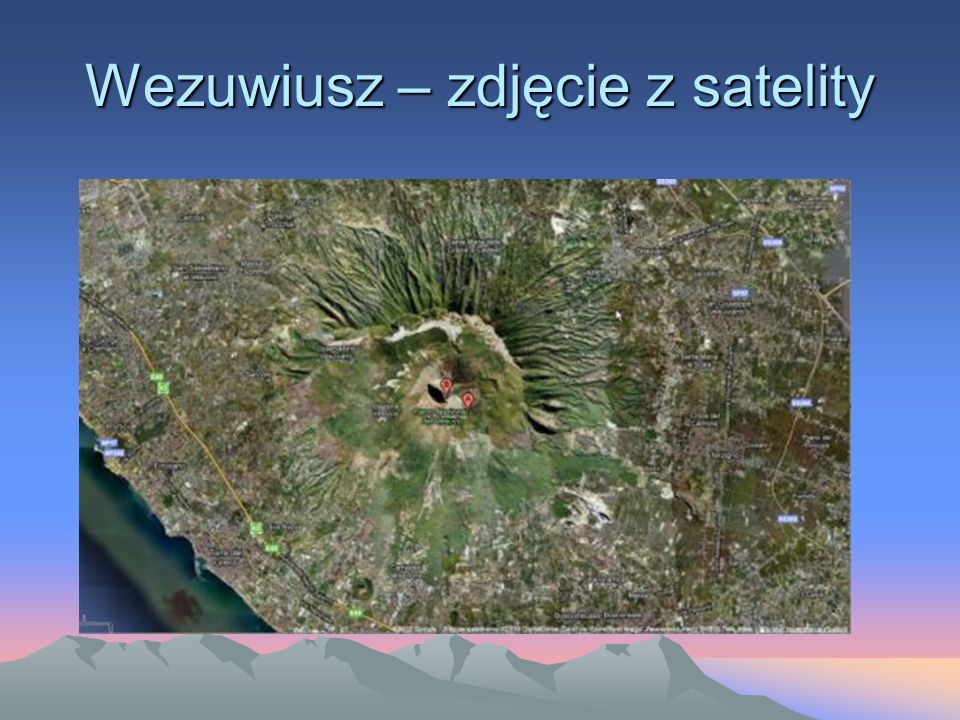 Wezuwiusz – zdjęcie z satelity