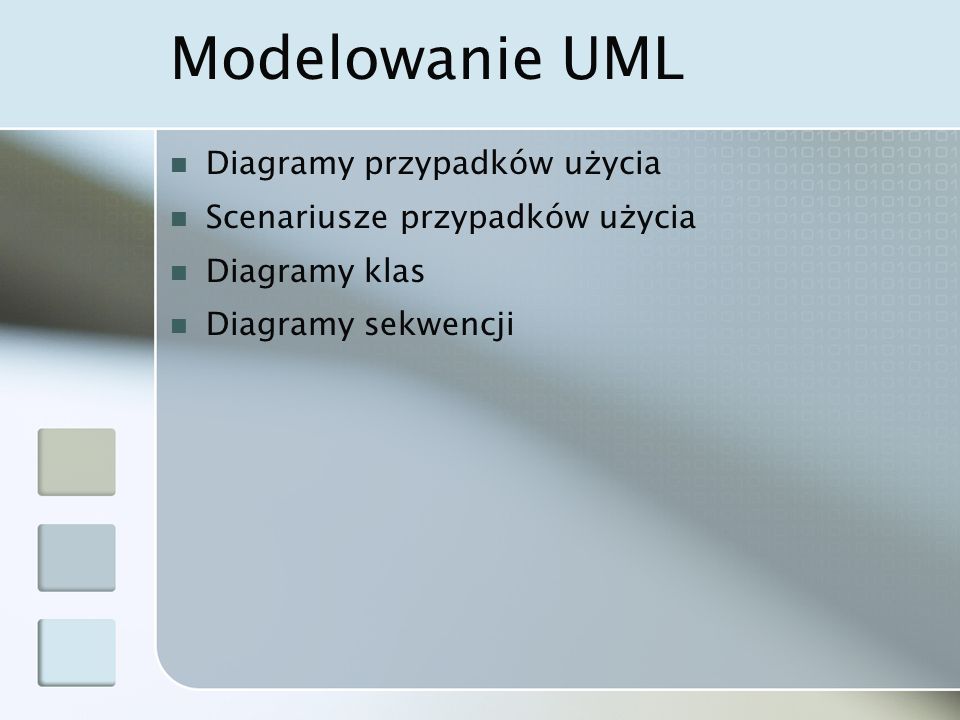 Modelowanie UML Diagramy przypadków użycia