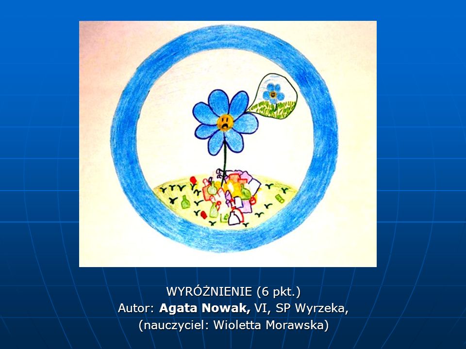 Autor: Agata Nowak, VI, SP Wyrzeka, (nauczyciel: Wioletta Morawska)