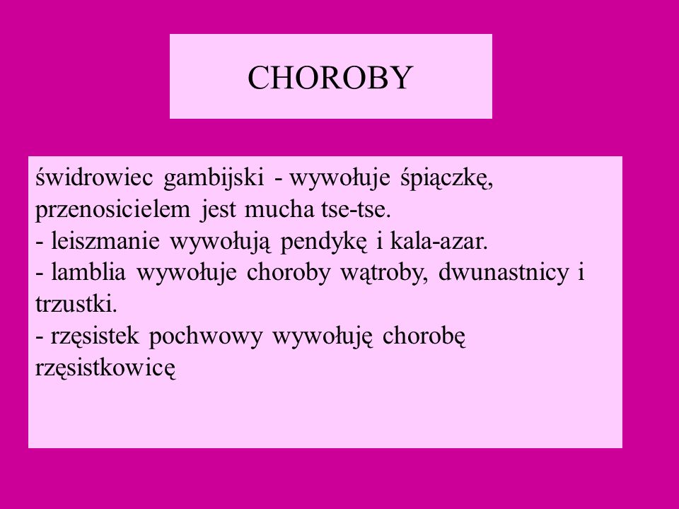 CHOROBY