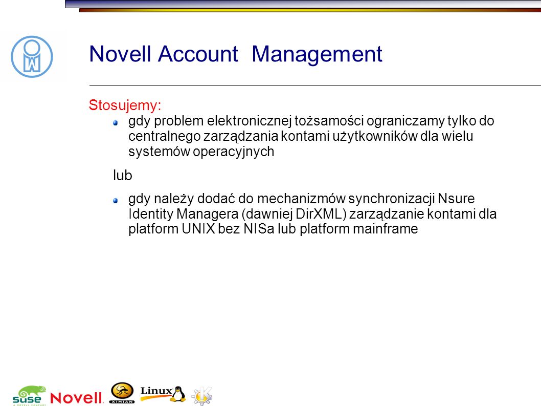 Novell Account Management