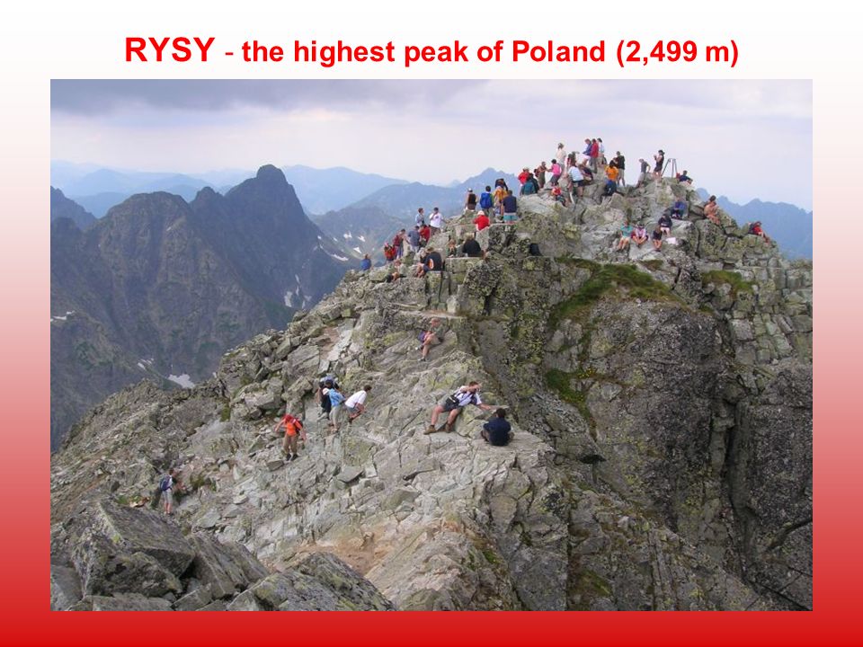 RYSY - the highest peak of Poland (2,499 m)
