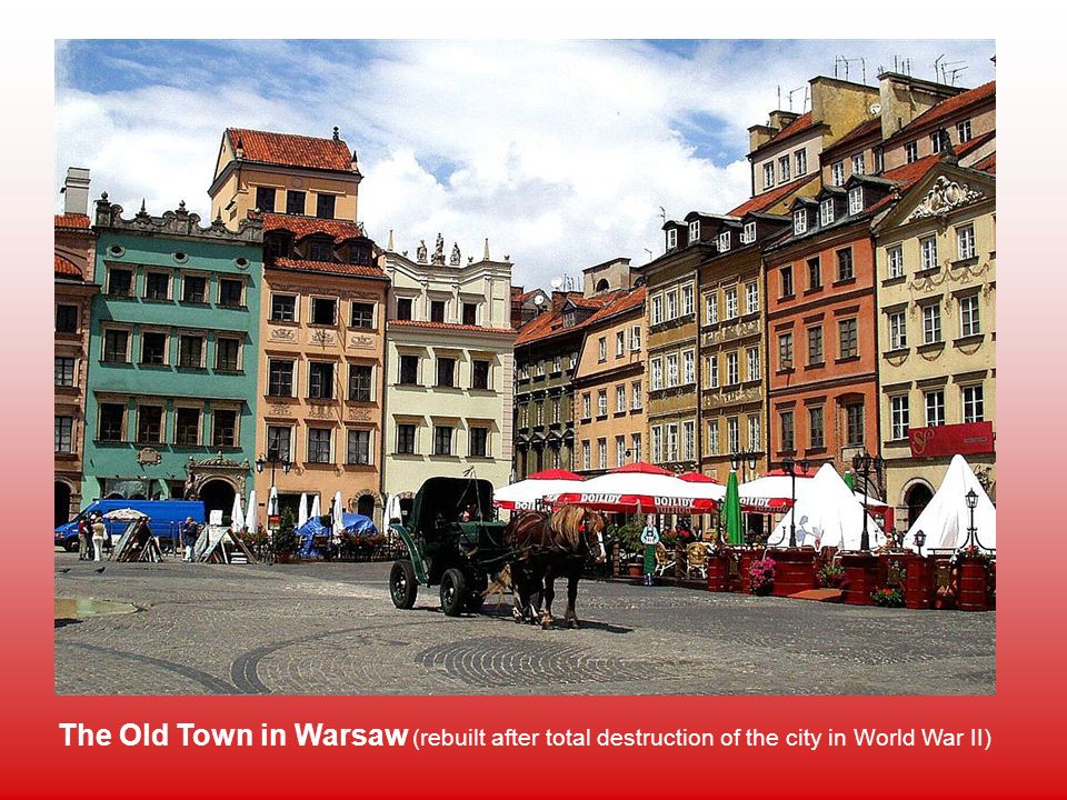 The Old Town in Warsaw (rebuilt after total destruction of the city in World War II)