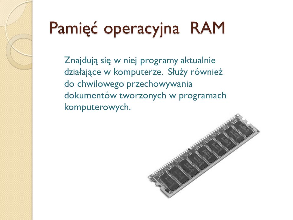 Pamięć operacyjna RAM
