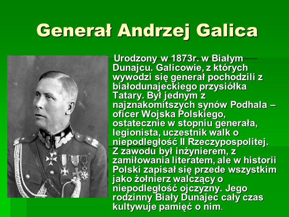 Generał Andrzej Galica