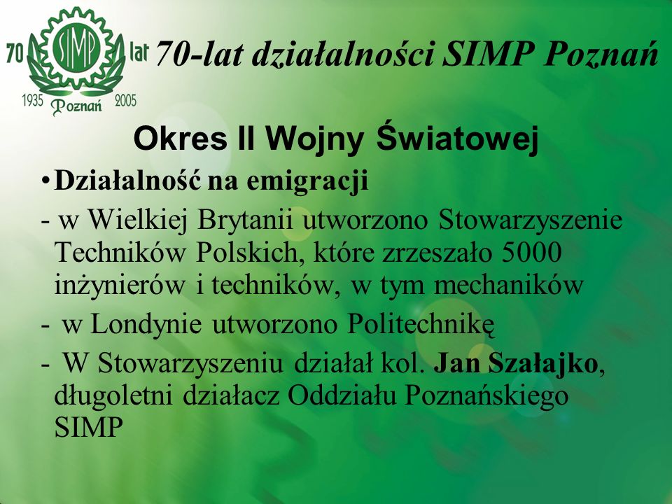 70-lat działalności SIMP Poznań