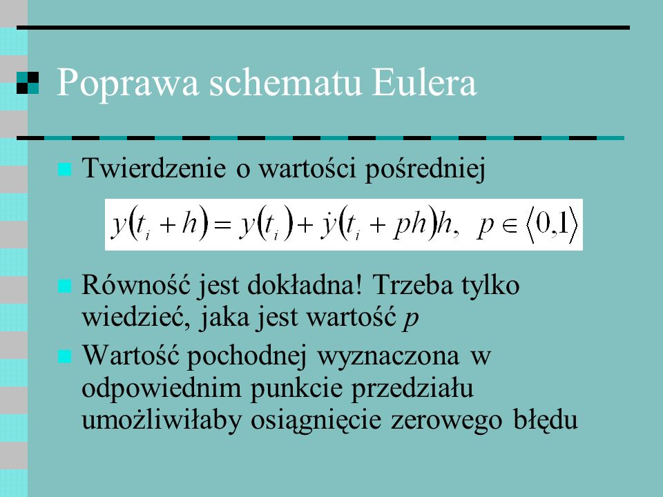Poprawa schematu Eulera