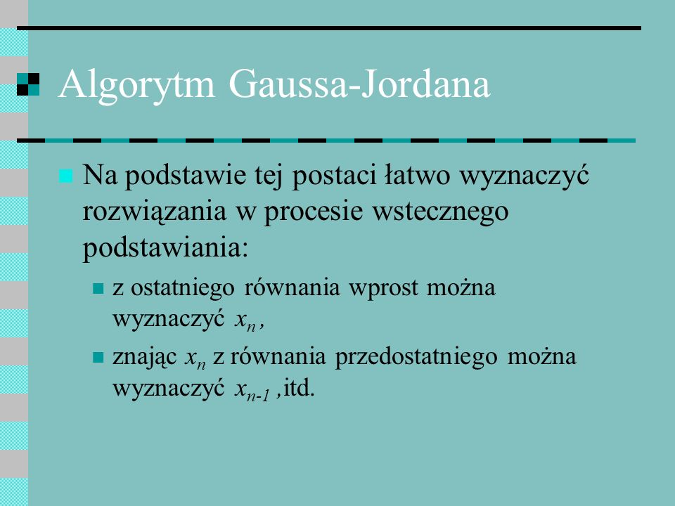 Algorytm Gaussa-Jordana