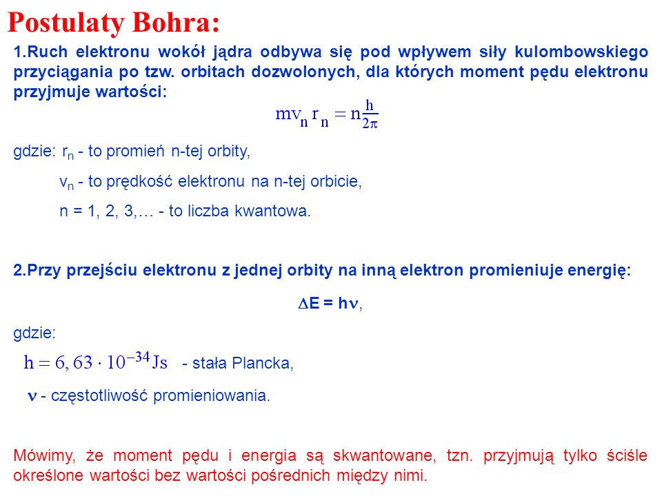 Postulaty Bohra: