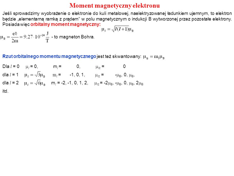 Moment magnetyczny elektronu