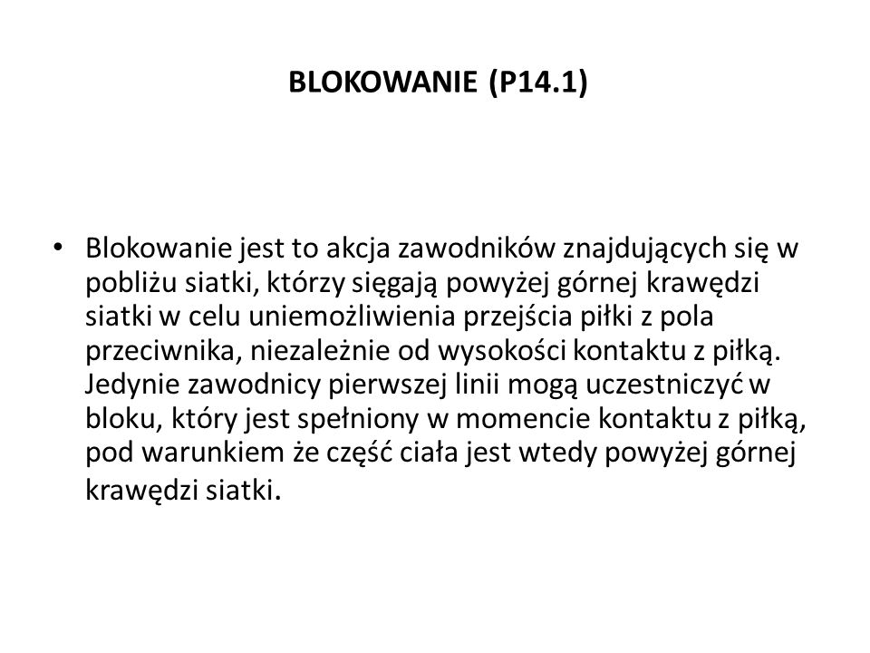 BLOKOWANIE (P14.1)
