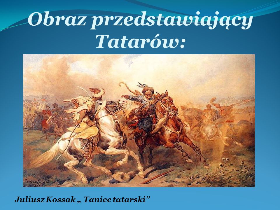 Obraz przedstawiający Tatarów: