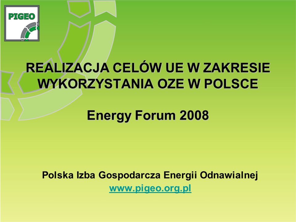 Polska Izba Gospodarcza Energii Odnawialnej