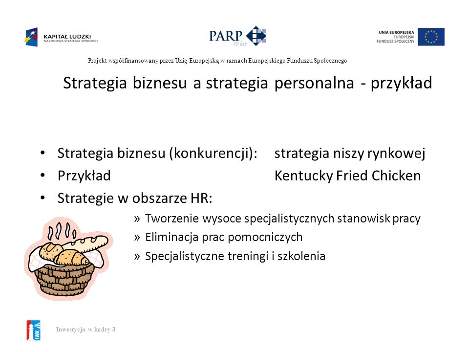 Strategia biznesu a strategia personalna - przykład