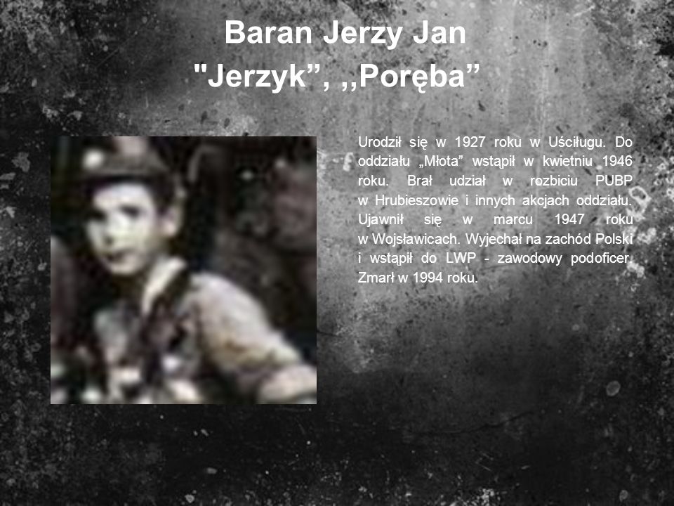 Baran Jerzy Jan Jerzyk , ,,Poręba