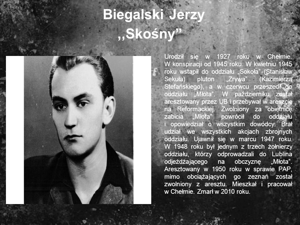 Biegalski Jerzy ,,Skośny