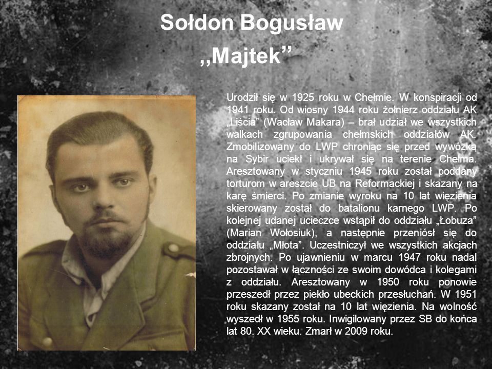 Sołdon Bogusław ,,Majtek