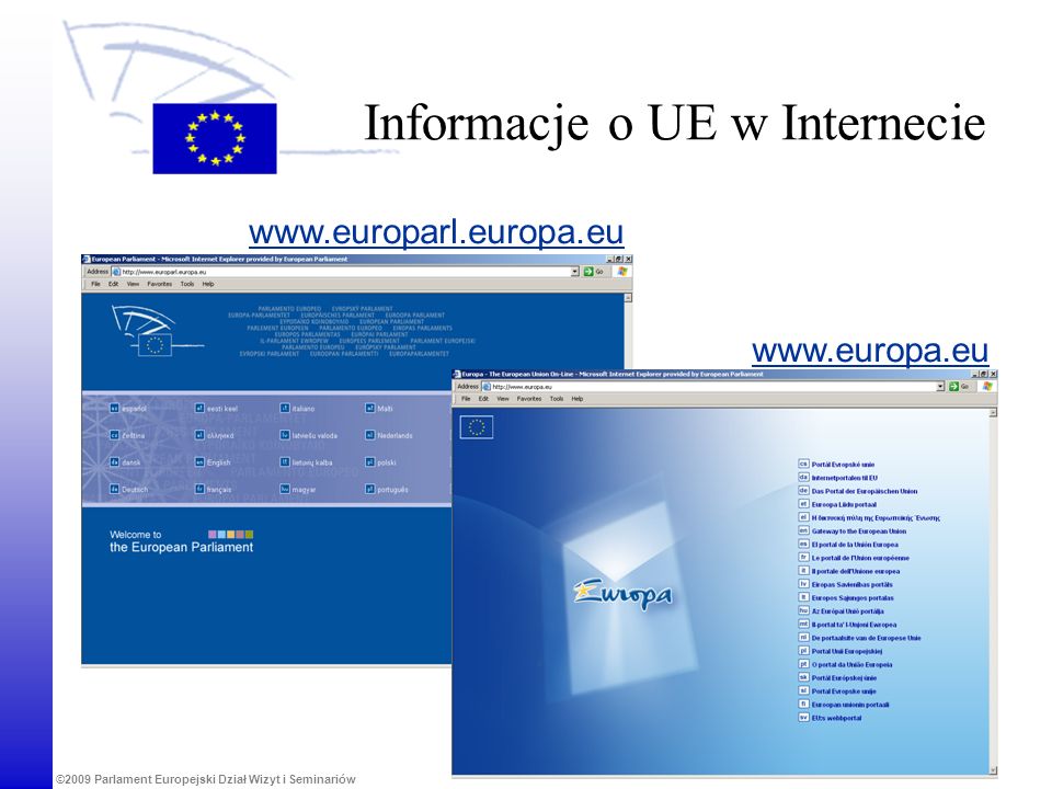 Informacje o UE w Internecie