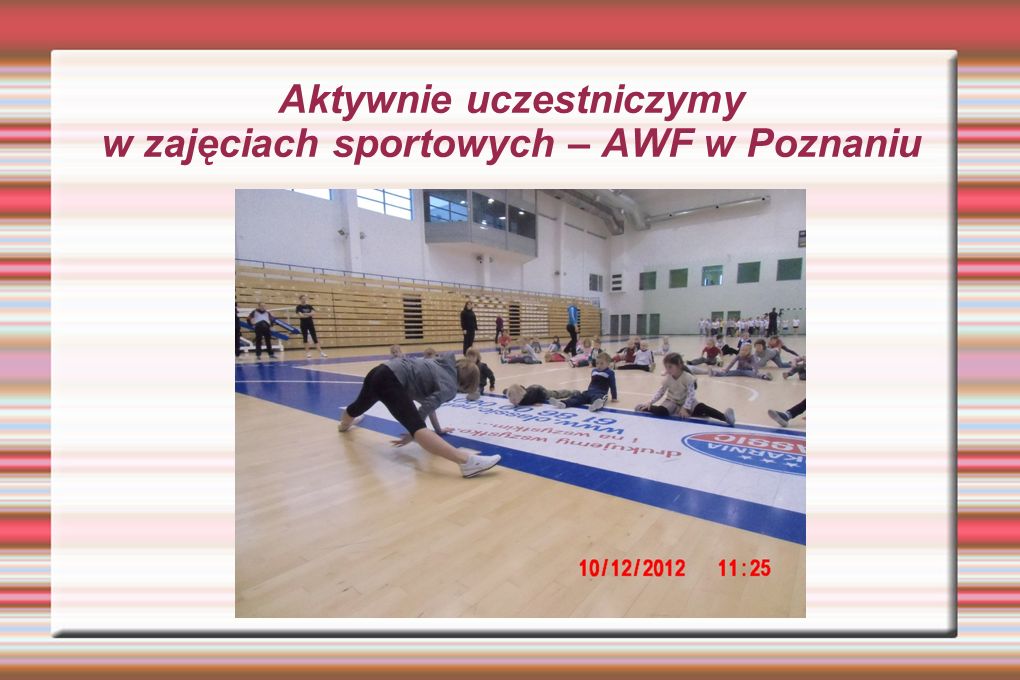 Aktywnie uczestniczymy w zajęciach sportowych – AWF w Poznaniu
