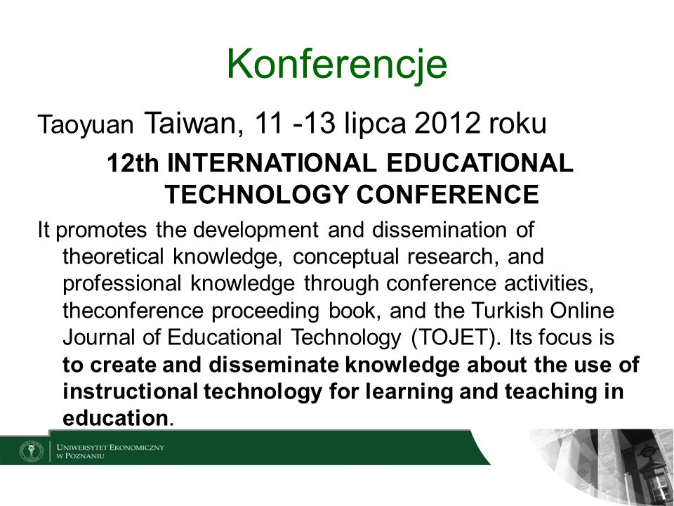 12th INTERNATIONAL EDUCATIONAL TECHNOLOGY CONFERENCE