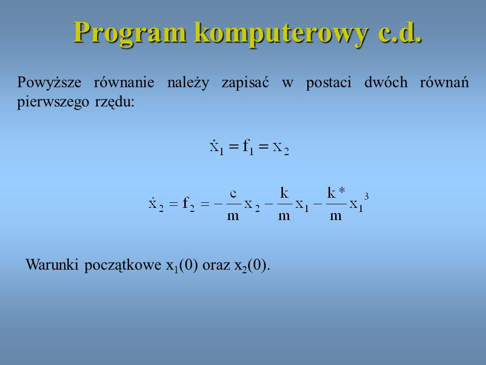 Program komputerowy c.d.