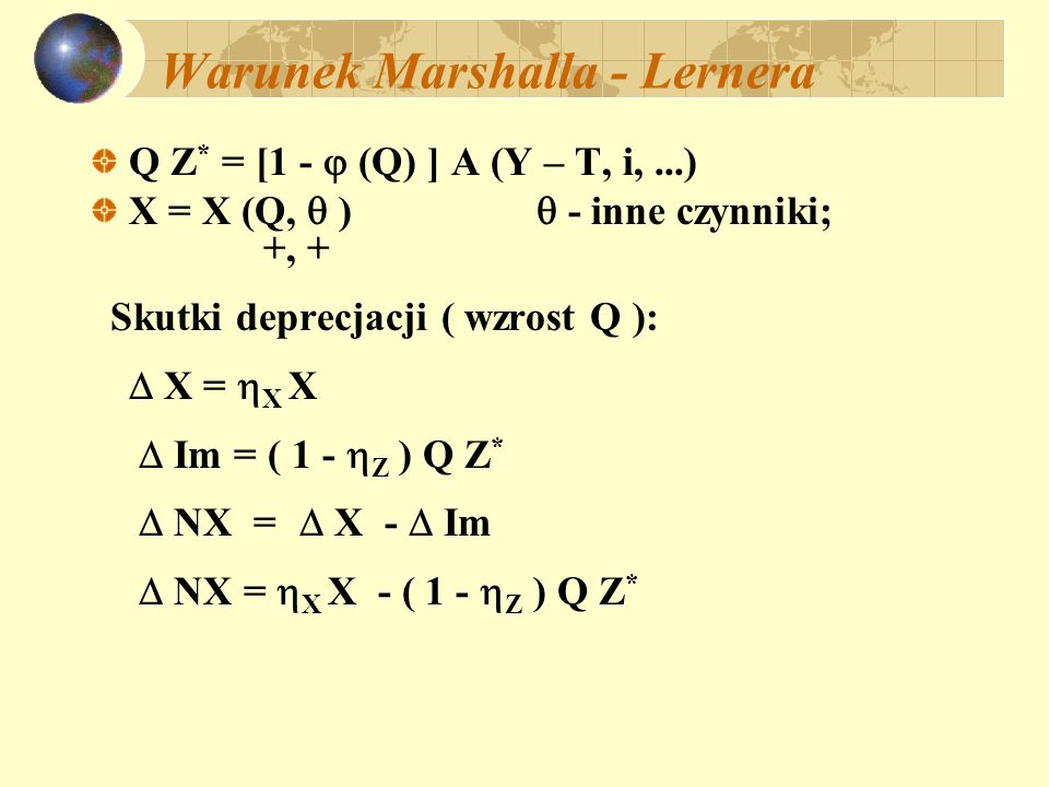 Warunek Marshalla - Lernera