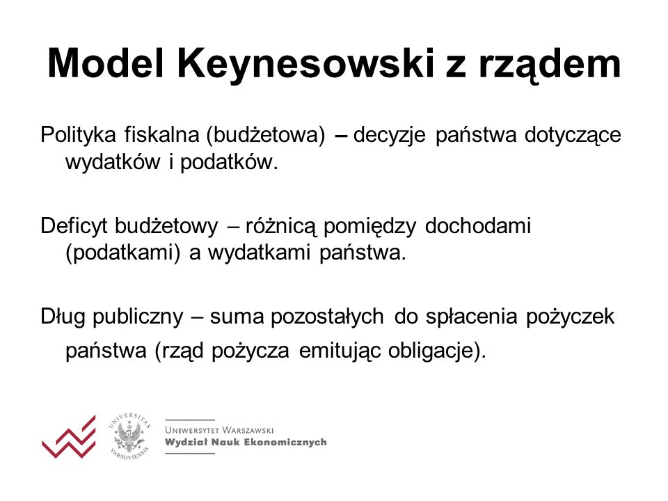 Model Keynesowski z rządem