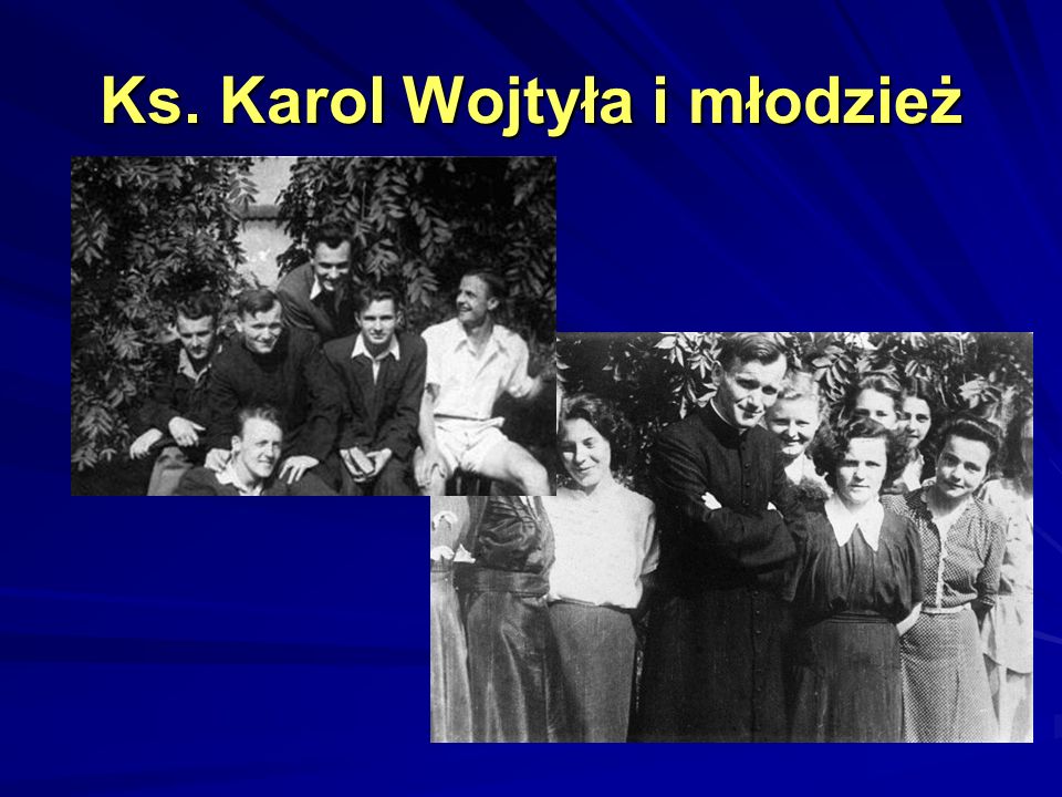 Ks. Karol Wojtyła i młodzież