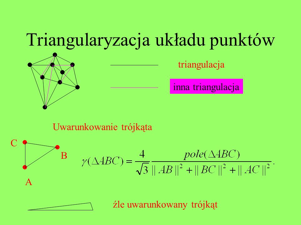 Triangularyzacja układu punktów