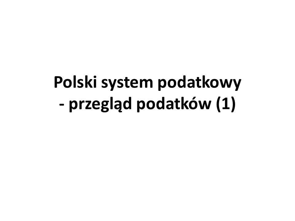 Polski system podatkowy - przegląd podatków (1)