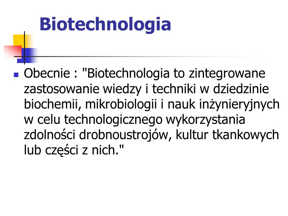 Biotechnologia