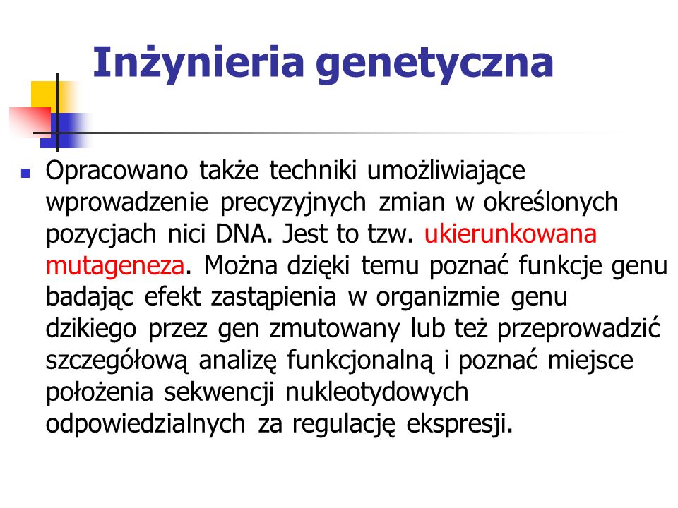 Inżynieria genetyczna