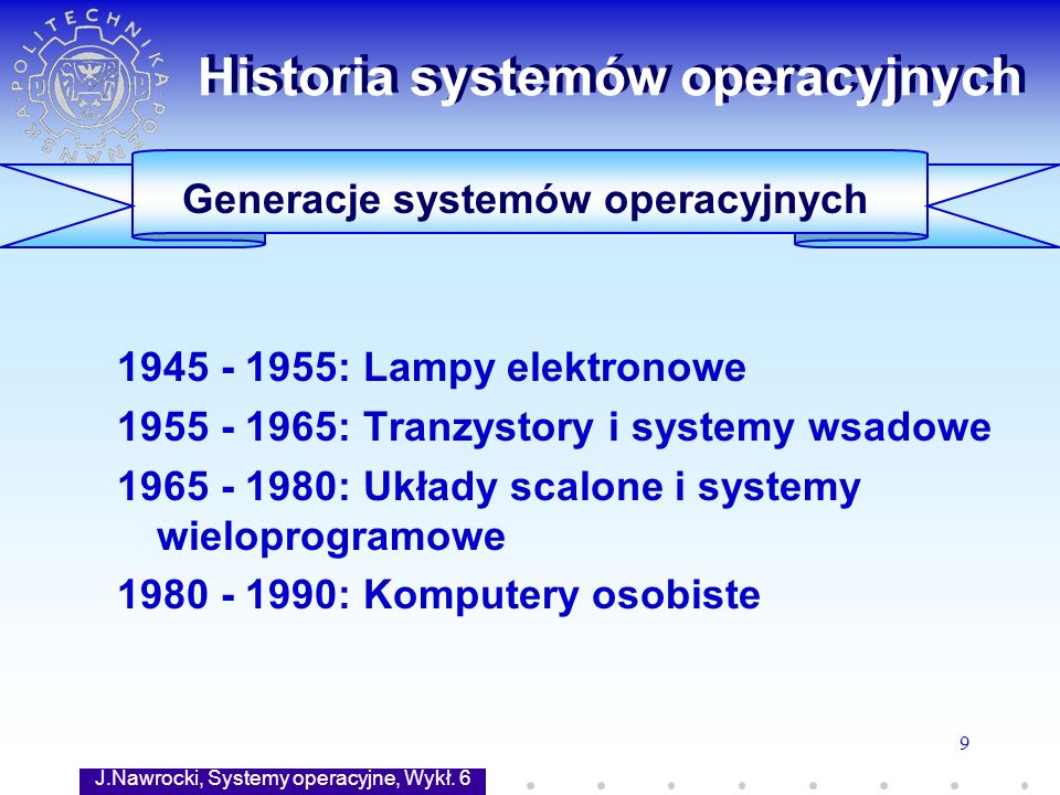 Historia systemów operacyjnych