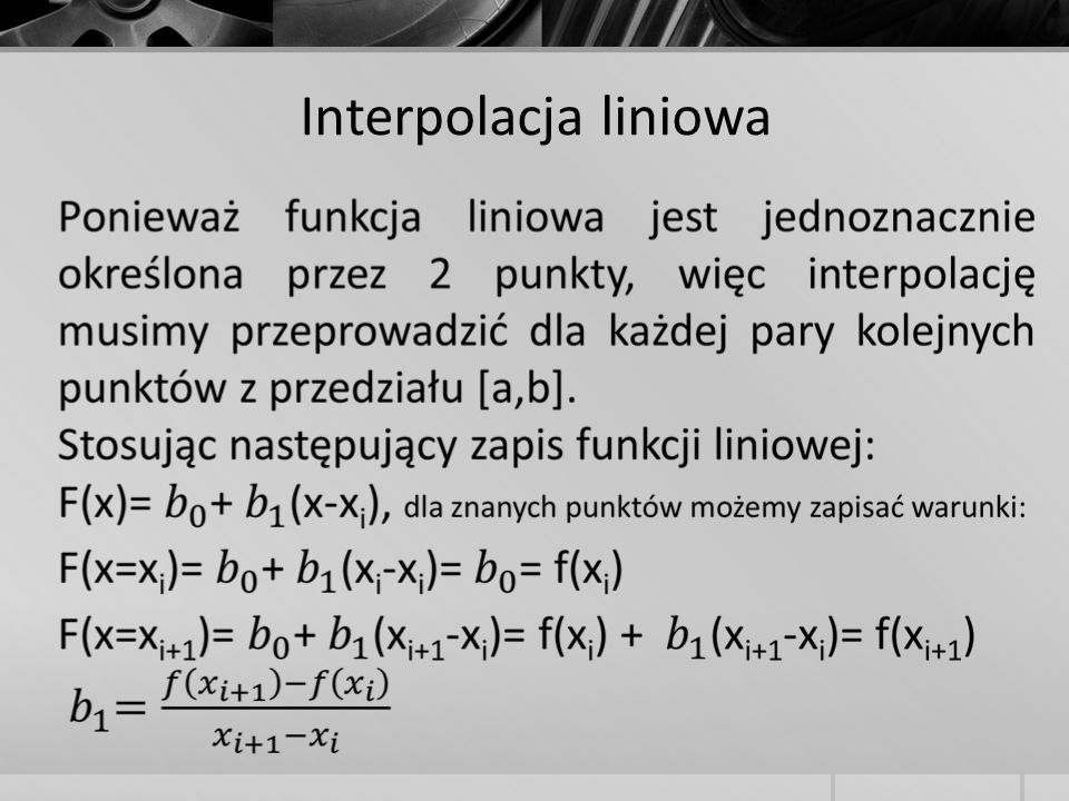 Interpolacja liniowa