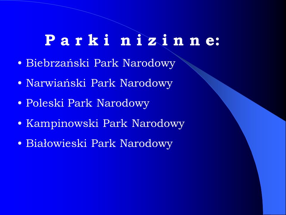 P a r k i n i z i n n e: Biebrzański Park Narodowy