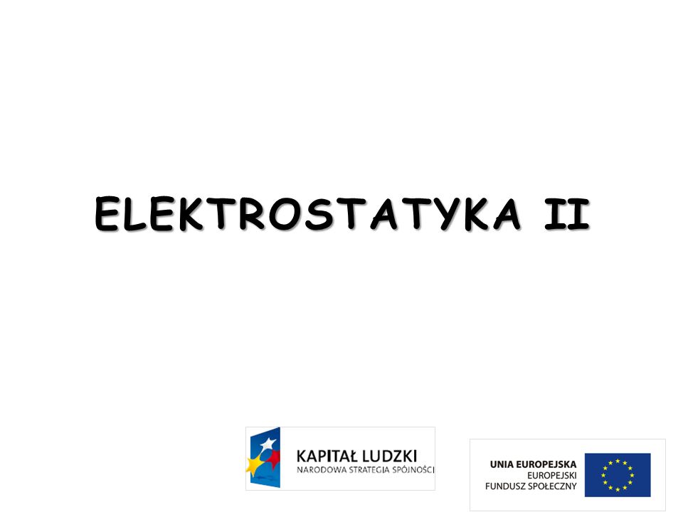 ELEKTROSTATYKA II