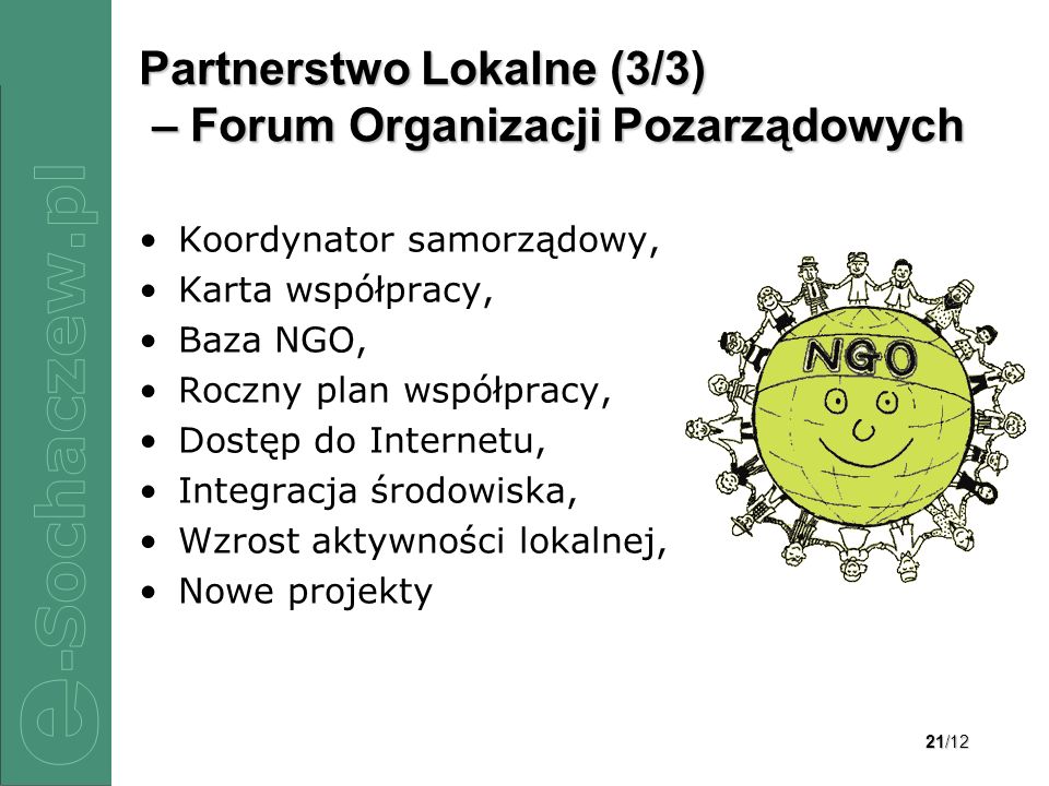 Partnerstwo Lokalne (3/3) – Forum Organizacji Pozarządowych