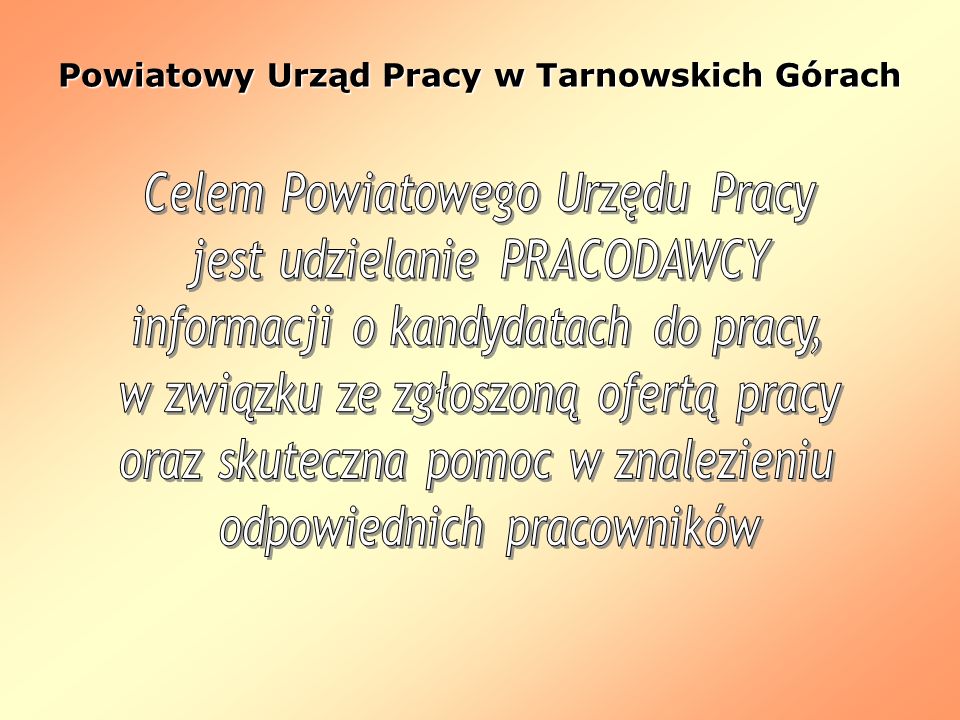 Powiatowy Urząd Pracy w Tarnowskich Górach