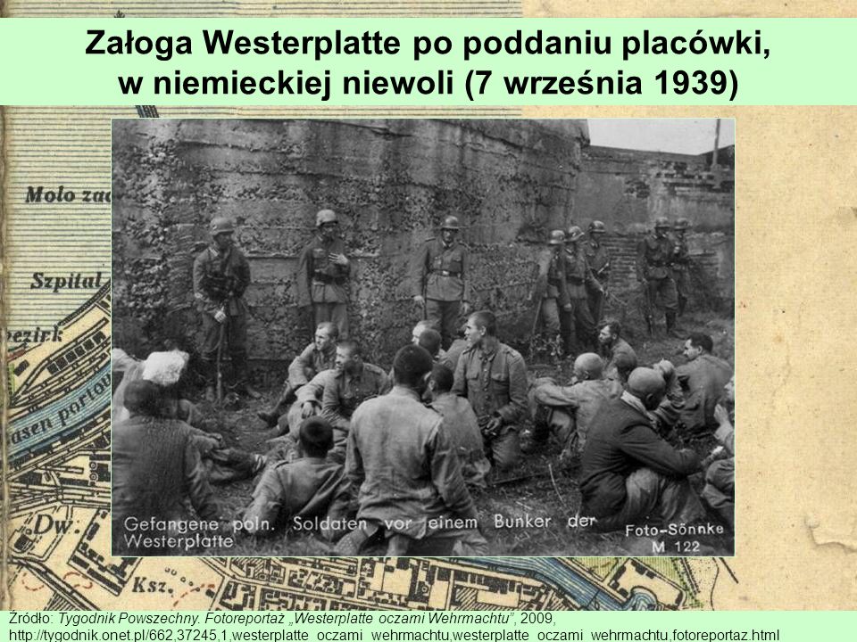 Załoga Westerplatte po poddaniu placówki, w niemieckiej niewoli (7 września 1939)
