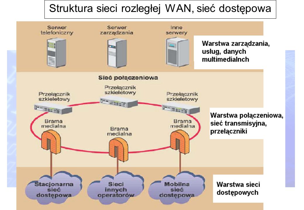 Struktura sieci rozległej WAN, sieć dostępowa